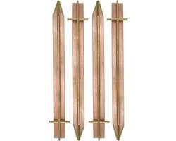 4 Stalen T-profiel Haringen - 300x25mm Tentharingen voor Harde Grond - Ankers en Tentnagels Haring Set