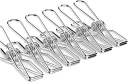 Metalen Kledingclips - Wasknijpers - Kleding Ophangen - Roestvrij Staal - 20 Stuks - Zilverkleurig — thumbnail 1