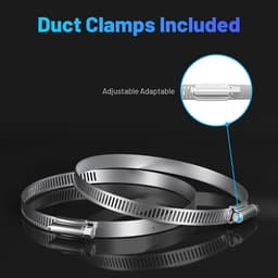 Afzuigslang Flexbuis - Ventilatiebuis Geluiddempend - Droger Ventilatie - 5-Laags Aluminium PVC - 3 Meter Lengte - Zwart — thumbnail 4