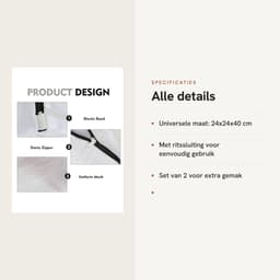 Dailygoods- Wasmachineschoenwaszakken - Herbruikbare Wasnetten - Dubbellaags Gaas - Universele Maat 24x24x40 cm - Bescherming voor Schoenen - Robuust Polyestermateriaal - Waszak — thumbnail 5