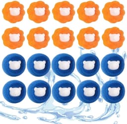 Allecto - opvangbakken wasmachine - herbruikbare opvangballen - sterke reinigingskracht - 20 stuks - huisdieren verzamelen - veilig voor kinderkled... — thumbnail 1
