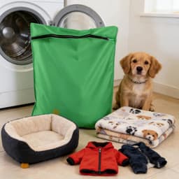 Honden- en kattenwaszak, 65 cm x 70 cm, voor het vangen van dierenharen, grote capaciteit en fijne mazen, ideaal voor de wasmachine — thumbnail 3