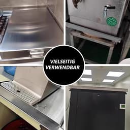 Lekbak Roestvrij Staal - Opvangbak Water - Apparaten Beschermen - Naadloos Gieten - 50 x 90 cm - Zilver — thumbnail 5