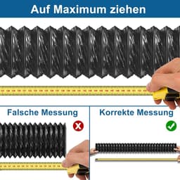 Afvoerslang PVC - Ventilatieslang Flexibel - Ventilatie Systeem - Ondoorsichtig PVC Materiaal - 102 mm Binnendiameter - Zwart — thumbnail 4