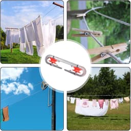 Waslijnspreider - Waslijn accessoire - Was ophangen - Geen klitten - 18.5 cm - Grijs — thumbnail 4