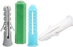 Kunststof expansiepluggen - Muurankers - Veilige bevestiging - Verhoogde verankeringskracht - M12x60 20 stuks - Grijs — thumbnail 1