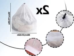2-delige wasnetten 50 x 60 cm voor de wasmachine, herbruikbaar en stevig, ideaal voor delicate kleding en lingerie — thumbnail 5
