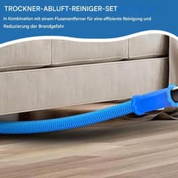 Droger Ontluchtingsreiniger - Pluisreiniger Set - Ventilatie Onderhoud - Flexibele Slang - 80 cm - Zwart — thumbnail 3