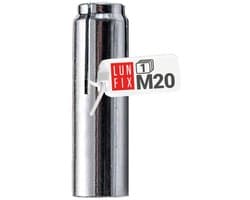 Inslaganker M20 - Slaganker stalen plug - Zware lasten bevestigen - Verzinkt staal corrosiebestendig - M20 20mm diameter - Zilver