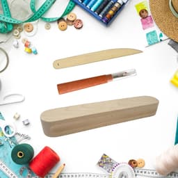 Naad Rippers Kleppers Klepel Set Multifunctionele Houten Naad Presser Tool Naaien Tool Voor Strijken Naaien En Quilten Houten Klepel Kleppers Drukken Tool Naad Rippers Voor Quilten Strijken — thumbnail 2