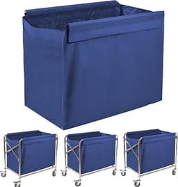 Vervangende Waszak - Lining Tas - Wassen Organiseren - Machinewasbaar - 77 x 44 x 60 cm - Blauw — thumbnail 1