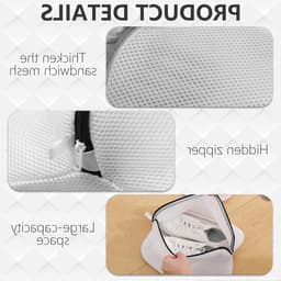 Wasnet Set van 9 Stuks - Herbruikbare Waszakken voor Kleding, Schoenen en Sneakers in Diverse Maten met Drievoudige Dikte — thumbnail 3