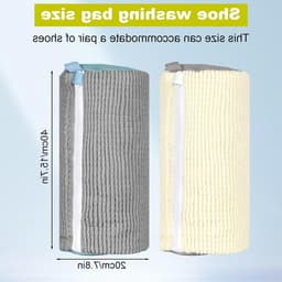 Schoenwaszakken voor de wasmachine - 2 stuks, ideaal voor het reinigen van schoenen, waszak voor sneakers en laarzen — thumbnail 4