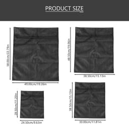 Dailygoods - Mini-mesh-waszakken - Wasnet voor kleding - Zwart - Opbergtas voor wasgoed - Reiswaszakken - Geschikt voor ondergoed — thumbnail 2