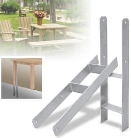 H-anker zwaar - Paalhouder H-profiel - Terras en schutting - Verdikt staal 4.75mm - 600x60mm 81mm diep - Verzinkt — thumbnail 5