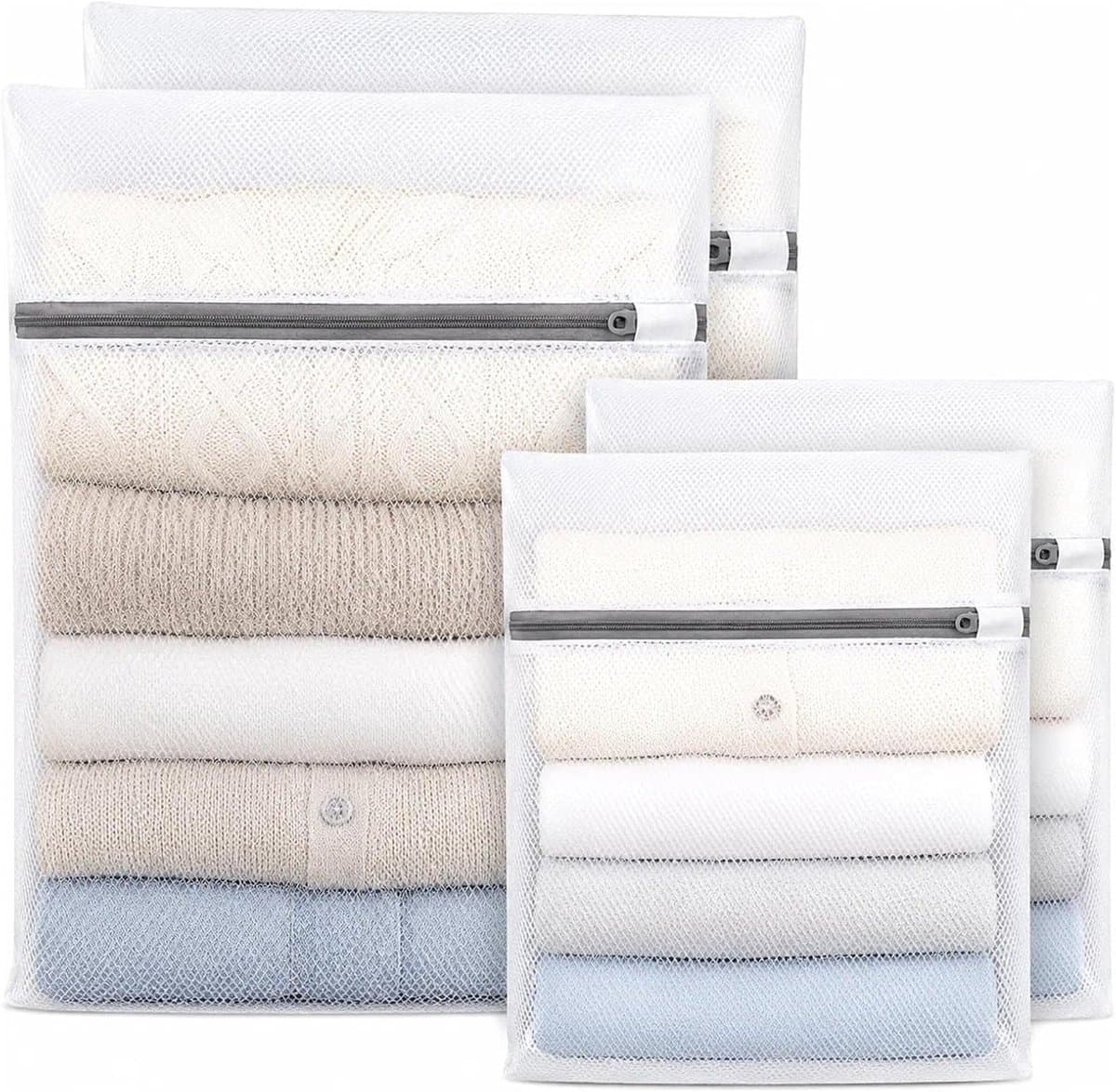 Set van 4 Wasnetten met Rits, Ideaal voor Delicate Was, Reisaccessoires en Huishoudelijk Gebruik (20x30cm/30x40cm) — afbeelding 1