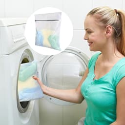 Set van 5 Wasnetten - Herbruikbare Waszak voor Reis, Ideaal voor Blouses, Bh's, Ondergoed en Sokken, Transparante Organiser met Rits — thumbnail 5