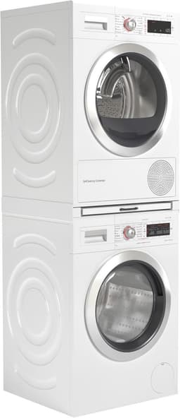 YOR® Tussenstuk Wasmachine Droger - Stapelkit - Tussenstuk Wasmachine en Droger - Tussenstuk Wasmachine Droger Zwart - Tussenstuk Wasmachine Droger Aeg - Wit - 54cm x 60cm x 8cm — thumbnail 3