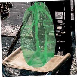 Opbergzakken Visnetten - Trekkoord Netten - Vissen Opslag - Snel Drogend Nylon - 100x60cm - Groen — thumbnail 2