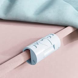 18 Stuks - Stevige Dekbedklemmen - Dekbedovertrekclips - Dekbedknijpers - Dekbed Clips - Kunststof - 1,7×1,7×3,5 cm - Voorkomt verschuiven dekbedovertrek - Blauw — thumbnail 5