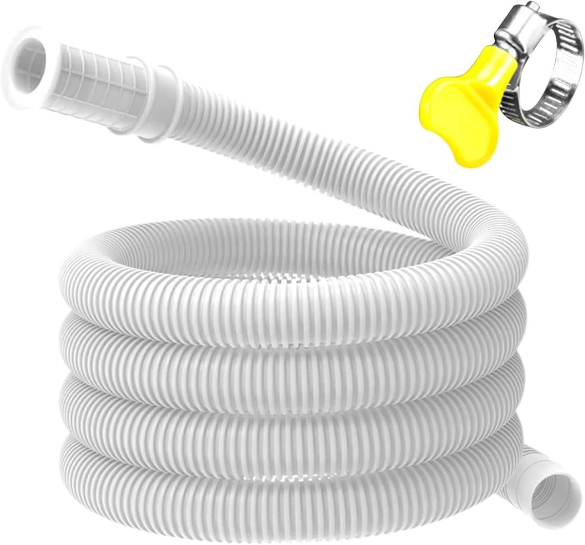 Afvoerslang - Waterafvoerslang Leiding - Vochtbeheersing Airco - Lekdichte Aansluiting - 5 Meter - Wit — afbeelding 1
