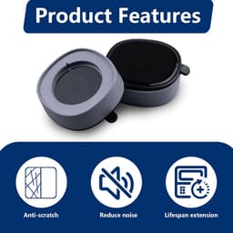4 stuks - Wasmachine trillingsdemper-Trillingsmat- Antislipmat-Antislip rubber-Voetjes Droge-Anti Vibratie-grijs — thumbnail 4