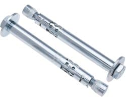 Betonnen Muur Anker - Expansieschroef pluggen - Stevig bevestigen - Gehard staal 8.8 - 12 x 70 mm - Zilver