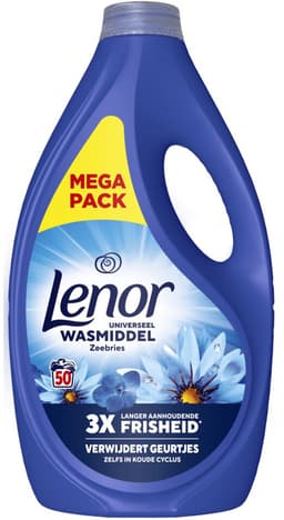 Lenor Vloeibaar Wasmiddel Zeebries 50 Wasbeurten - 4 x 2250 ml - Voordeelverpakking — thumbnail 1