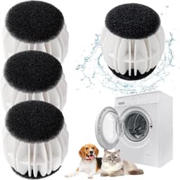 Ynkkvre -Wasballen - Wasmachine Huisdierhaarverwijderaar - 4-pack - Wasmachine pluisballen - Voorkomt dat kleding in de knoop raakt - Geschikt voor huisdierhaar zoals katten en honden - Gebruikt om huisdierhaar uit kleding te verwijderen — thumbnail 1