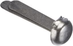 500 Stuks Monsterzakklemmen Zilver - Ronde Kop Zendingbinder voor Postzakken — thumbnail 5