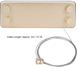 Uittrekbare Waslijn - Droogrek Binnen - Ruimtebesparend Droge - Sterke Aluminium Basis - 4 Meter Lengte - Zilver — thumbnail 4