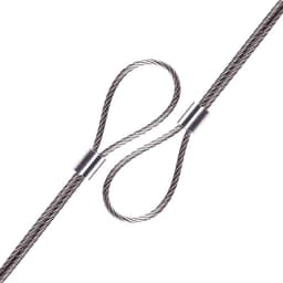 Dailygoods- Draadkabel 50 Stuks - Aluminium Kabeldraad - Zilveren Krimpring-Hulsklem - Geschikt voor Hondentouw/Waslijn - Diameter 8 mm - Laag Gewicht/Hoge Prestaties - Staaldraad — thumbnail 3