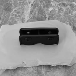 Allecto - Pop-up tuinhuisje connector - Vervangingsdeel - Rechthoekige beugel - Geschikt voor tenten - Zwarte connector 4 stuks, terrasparasol, tuinmeubilair - Tuinaccessoires — thumbnail 2