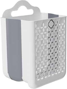 Wasmand - Wassorteerder - Opvouwbare Wasbox voor Badkamer & Slaapkamer - 27×19×39 cm — thumbnail 1