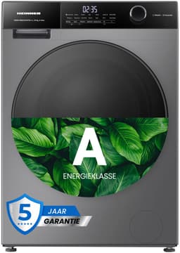 Heinner HWM-HMK1014IVTA+++ Wasmachine 10 kg – 1400 tpm – Inverter motor – Touchbediening – Allergievriendelijk – Energieklasse A – Titanium Grijs – 5 jaar garantie — thumbnail 1