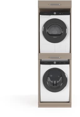 Wasophoogte® Wasmachine Kast Berlin - Wasmachine verhoger - Wasmachine ombouw - 700(D)*665(B)*2110(H) mm - Taupe — thumbnail 1