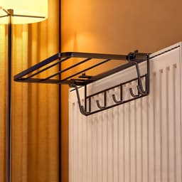 Radiator droogrek - Kledinghanger balkon - Ruimte besparen - Boren niet nodig - Verstelbaar — thumbnail 1