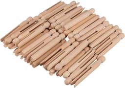 Wasknijpers met Ronde Kop - 11 cm - Zak van 50 Stuks - FSC 100% — thumbnail 3