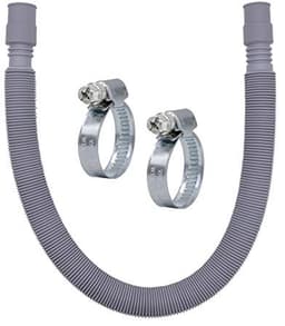Universele afvoerslang voor wasmachine en vaatwasser - 60-200 cm, 3/4" incl. slangklemmen — thumbnail 1