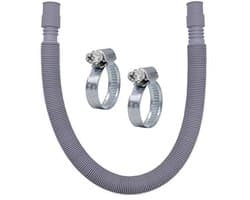Universele afvoerslang voor wasmachine en vaatwasser - 60-200 cm, 3/4" incl. slangklemmen