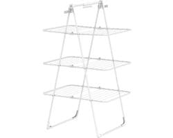Bodo® Inklapbare Droogtoren – Staand Wasrek met 3 Niveaus - Wit — afbeelding 1