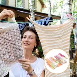 Ibenzoa® Set van 30 kleurrijke wasknijpers met stevige grip en soft-grip handgreep — thumbnail 3