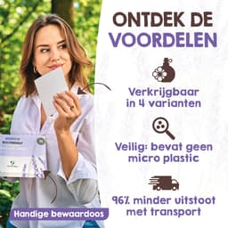 Proefpakket Wasstrips ECO 60 Wasbeurten in 3 Geuren Milieuvriendelijke Wasmiddeldoekjes Wasvellen Wasmiddel Voordeelverpakking incl. wasverzachter wasdoekje — thumbnail 3