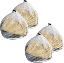Allecto plus - Wasnetten set van 4 stuks (30 x 40 cm) voor wasmachine - waszak met trekkoord voor ondergoed, babykleding, blouse, sokken en beha. — thumbnail 1