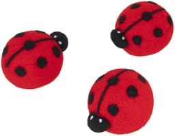 HI drogerballen/wasbollen - 3x stuks - lieveheersbeestjes - voor zachte/kreukvrije was - wasdroger ballen — thumbnail 1