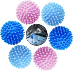 Allecto Plus - 6-pack Herbruikbare Drogerballen voor Wasdroger - Milieuvriendelijke Wasbal - Geschikt voor Vloeibaar Wasmiddel - Besparing van Tennisballen - Alternatief voor Drogerballen in Wasmachine — thumbnail 1