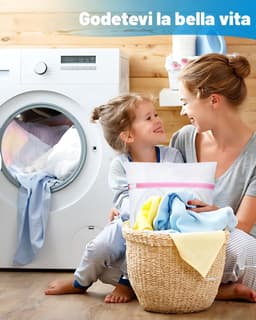 Grote waszak - Wasnet - Waszak - wasnetten - Grote waszak - Waszak met rits - Voorkomt dat kleding vervormt en kreukt - 3 stuks - Geschikt voor truien, overhemden, ondergoed, sokken, schoenen - 60*60cm — thumbnail 5