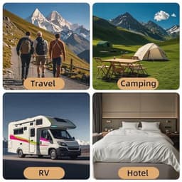 Intrekbare Waslijn van 8 m - Draagbare Camping Waslijn voor Binnen en Buiten — thumbnail 4