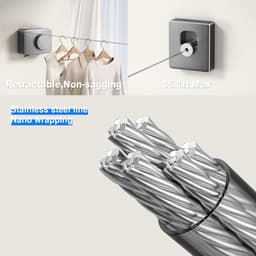 Verstelbare Wanddroger Kledinglijn - 4.2m — thumbnail 4