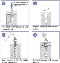 Wigankers M12 x 140 mm - Metalen Pluggen voor Metselwerk en Beton — thumbnail 3